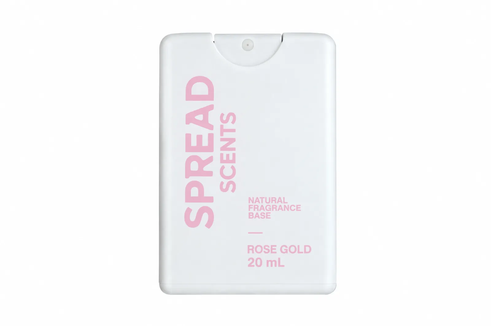 Rose Gold jojoba scent oil in a 20 mL pocket spray case