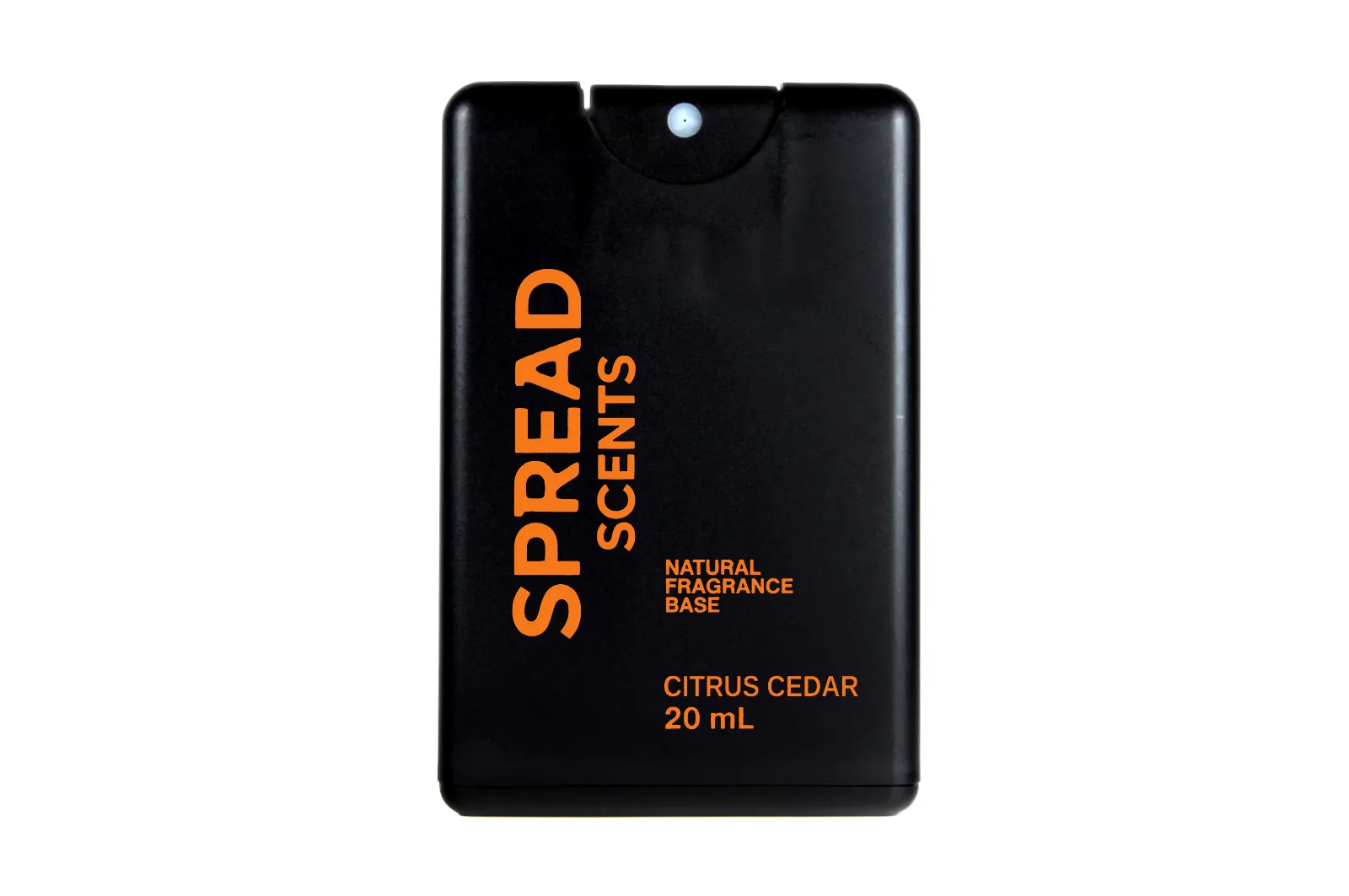Citrus Cedar jojoba scent oil in a 20 mL pocket spray case